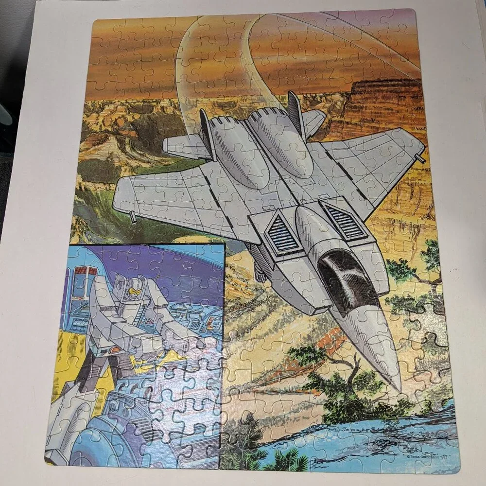 Vintage 1985 GoBots 200 Piece Jigsaw Puzzle (Leader 1) By Golden 4668 Childhood